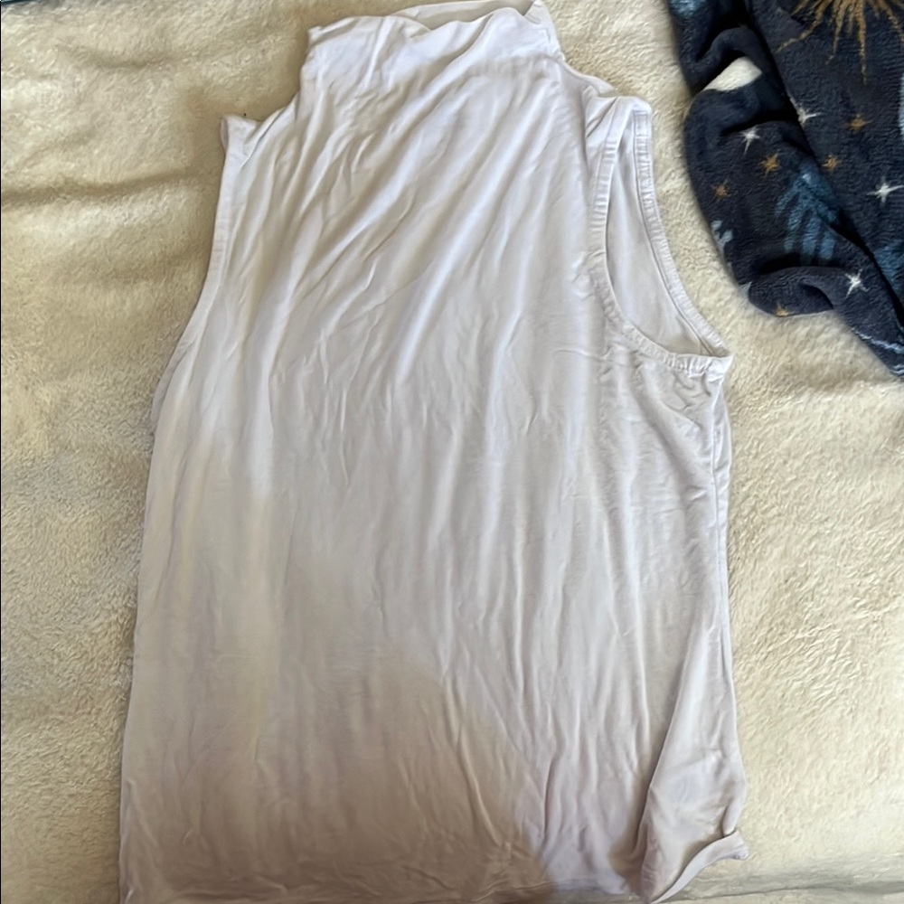 Sleeveless White Top